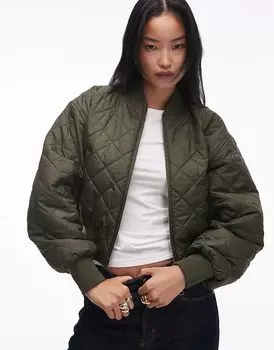 Укороченная куртка-бомбер selma зеленого цвета Carhartt WIP