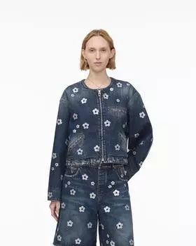 Укороченная куртка с пайетками Daisy Marc Jacobs, цвет Vintage Indigo