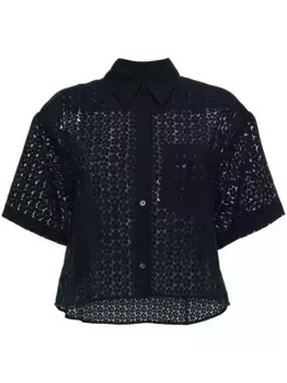Укороченная рубашка Boke Devore KENZO, синий