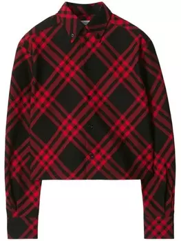 Укороченная рубашка Burberry, красный
