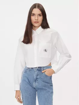 Укороченная рубашка Calvin Klein, белый