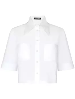 Укороченная рубашка Dolce & Gabbana, белый