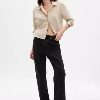 Укороченная рубашка Gap, бежевый