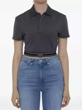 Укороченная рубашка поло LOEWE, серый