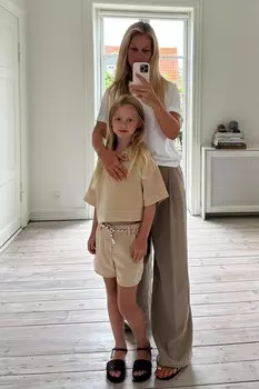 Укороченная рубашка с пуговицами ZARA, экрю