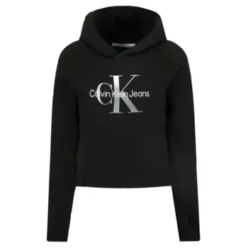 Укороченная толстовка Calvin Klein, черный
