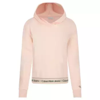 Укороченная толстовка Calvin Klein, розовый