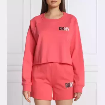 Укороченная толстовка Dkny, розовый