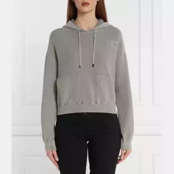 Укороченная толстовка Elisabetta Franchi, серый