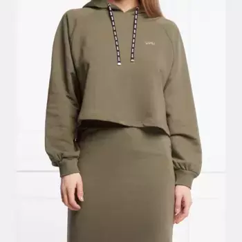 Укороченная толстовка Liu Jo, зеленый