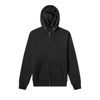 Укороченная толстовка на молнии Les Tien Vintage Black