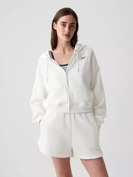 Укороченная толстовка с капюшоном Gap, белый