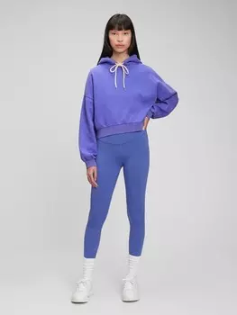 Укороченная толстовка с капюшоном Gap, синий