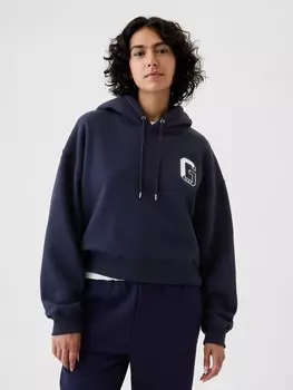 Укороченная толстовка с логотипом Gap, синий