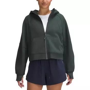 Укороченное пальто Scuba Series для женщин Lululemon, Drip Coffee/Gold Logo/ESPR/GOLD