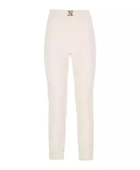 Укороченные брюки Elisabetta Franchi, бежевый