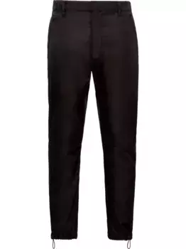 Укороченные брюки Re-Nylon Prada, черный