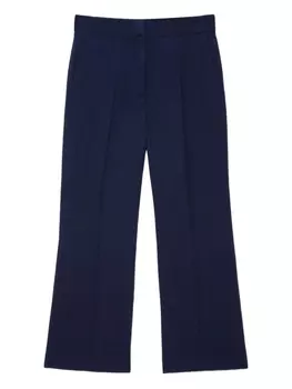 Укороченные брюки-стрейч MSGM, синий