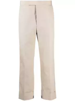 Укороченные брюки строгого кроя THOM BROWNE, нейтральный