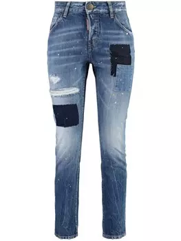 Укороченные джинсы DSQUARED2 Cool Girl, синий