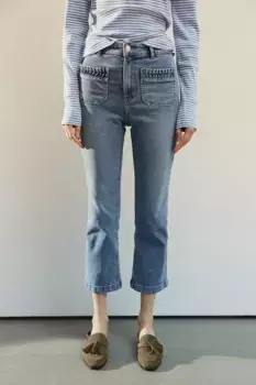 Укороченные джинсы H&M, синий