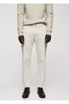Укороченные джинсы I Model Tapered Mango, экрю