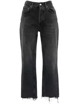 Укороченные джинсы Riley AGOLDE, черный