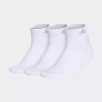 Укороченные носки с мягкой подкладкой, 3 пары Adidas, White/Clear Onix