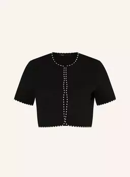Укороченный кардиган Maje, черный