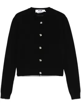 Укороченный кардиган MSGM, черный