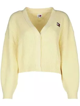 Укороченный кардиган Tommy Jeans, желтый