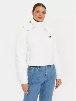 Укороченный пуховик Tommy Jeans, белый