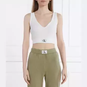 Укороченный топ Calvin Klein, белый