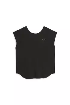 Укороченный топ для фитнеса Studio Foundations Puma, черный