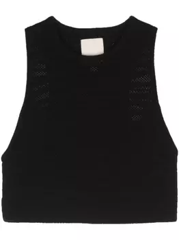 Укороченный топ Emporio Armani, черный