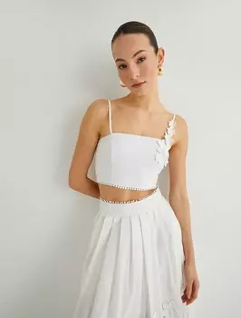 Укороченный топ Koton Top, белый