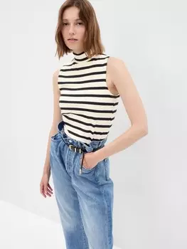 Укороченный топ-майка Gap, белый