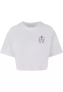Укороченный топ Merchcode Oversized Shirt, белый