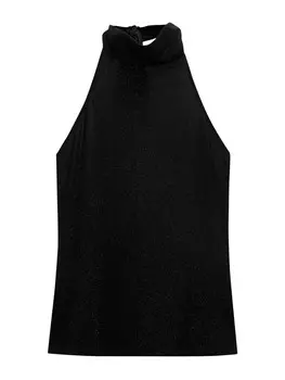 Укороченный топ Pull&Bear Top, черный