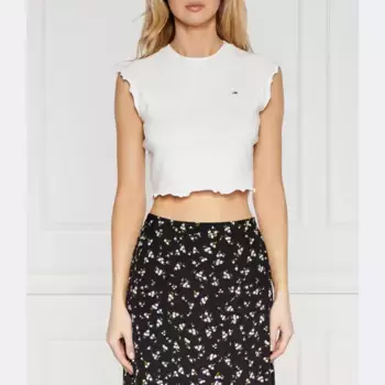 Укороченный топ Tommy Hilfiger, белый