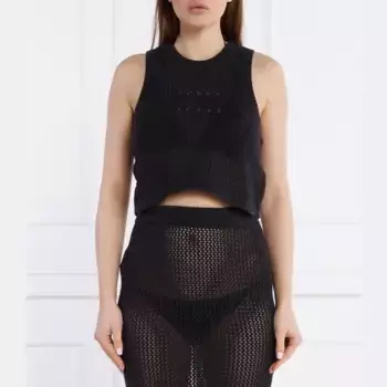 Укороченный топ Tommy Hilfiger, черный