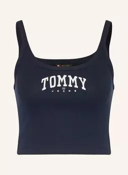 Укороченный топ Tommy Jeans, синий