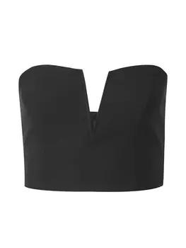 Укороченный топ Trendyol Top, черный