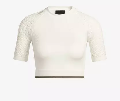 Укороченный топ женский белый Adidas