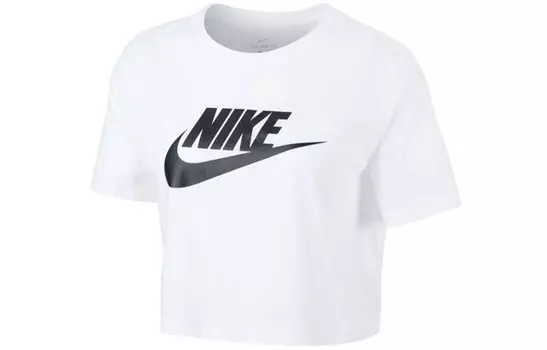 Укороченный топ женский белый Nike