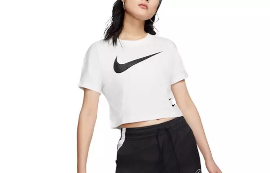 Укороченный топ женский белый Nike