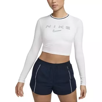 Укороченный топ женский белый Nike