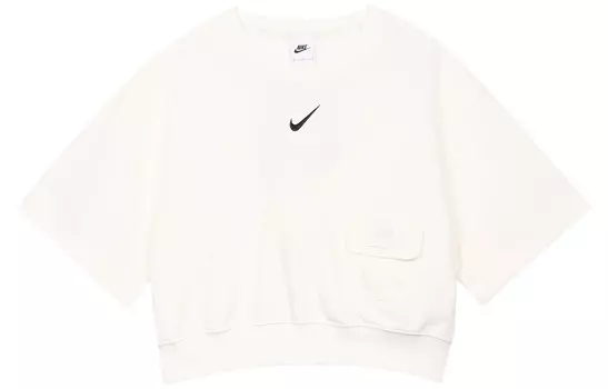 Укороченный топ женский белый Nike
