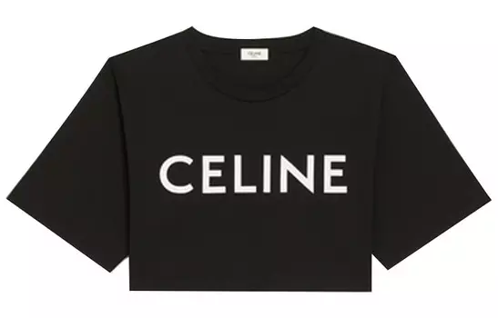 Укороченный топ женский черный Celine