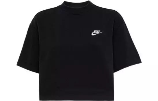 Укороченный топ женский черный Nike